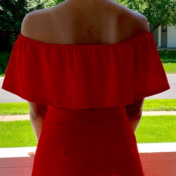 Plus Size Ruffle Top Jumpsuit - Picture 6 of 7